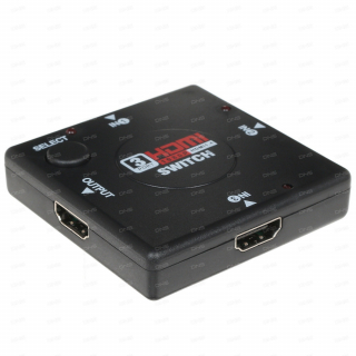 ������������ HDMI Switch Orient HS0301L(+) 3-in/1-out, HDMI 1.3b, HDTV 1080p/ 1080i/ 720p, HDCP1.2, ������� �� HDMI, ������ ��.������   