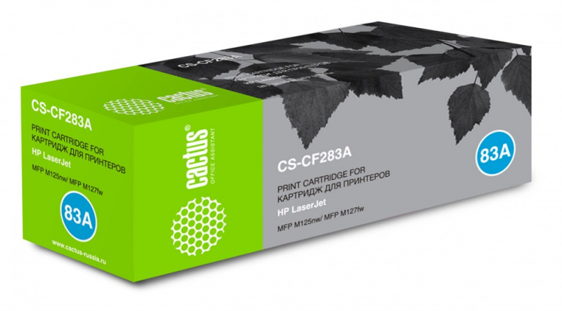 �������� �������� Cactus CS-CF283A ������ (1500 ���.) ��� HP LaserJet Pro MFP M125nw, MFP M127fw