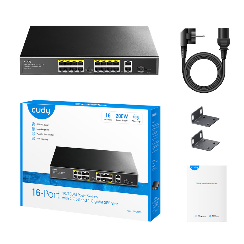 ���������� Cudy FS1018PS1 16 port