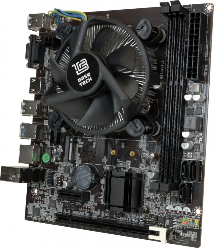 ����������� ����� � ����������� BaseTech H81M-K, Socket1150, i7-4770, mATX, Retail, Socket1150, Intel HD Graphics 4600, 2xDDR3, PCIe3.0, 1xM.2, GLAN, 6xUSB2, 4xUSB3, VGA, HDMI, ����� CPU (BT-H81M-K-4770)