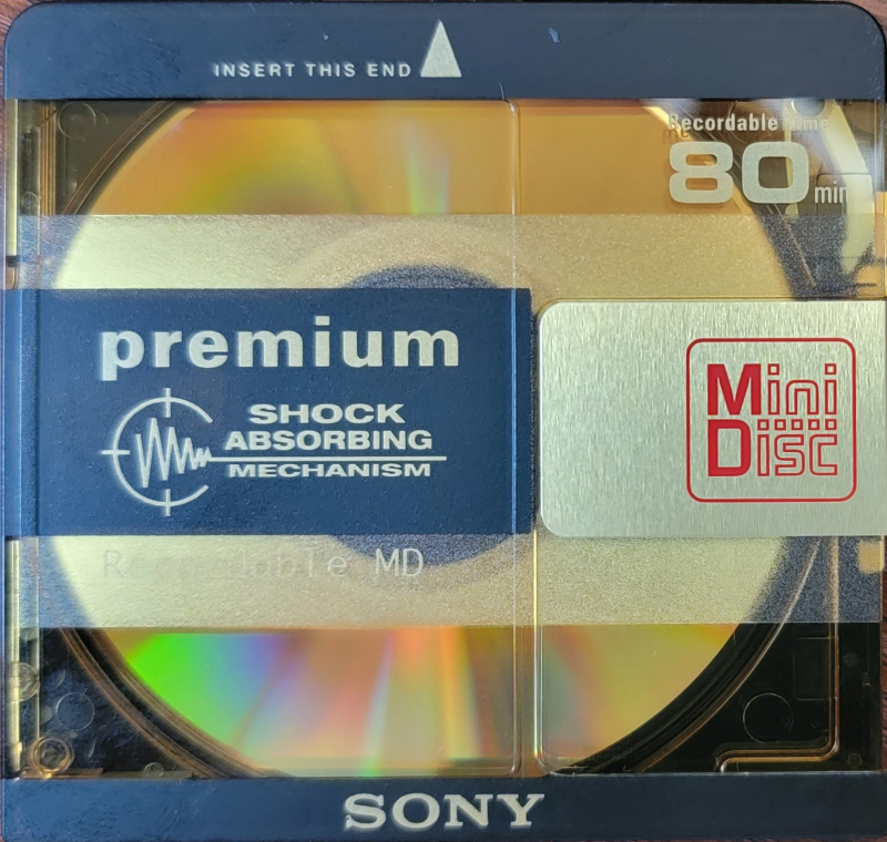 MiniDisc Sony Premium 80 для видеокамеры